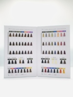 Nuancier de teintures capillaires permanentes en fibres protéinées de qualité supérieure SHUJI, application facile pour salon professionnel