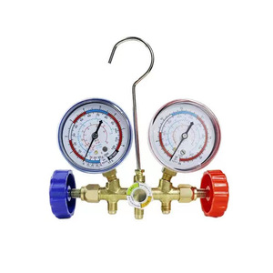 Yiheng Refrigerant Dual Gauge Set Brass Pressure Monitor For <b>Car</b> Air Conditioning <b>Repair</b> Tool - Product Image 1