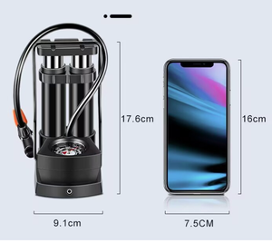 फुट-संचालित उच्च दबाव एयर पंप-160pi पोर्टेबल इंफ्लेमेटर कार/बाइक/इलेक्ट्रिक वाहन टायर के लिए गेज के साथ - Product Image 2