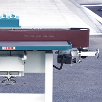 Machine à poncer à bande verticale à rouleaux manuels pour le polissage et le meulage des bords