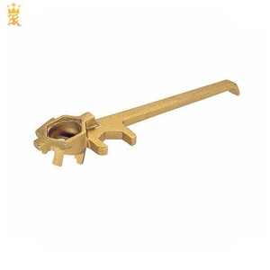 Llave de tapón de latón no inflamable de longitud métrica de 385mm, llave de tapón para abridor de tambor, herramienta Industrial hecha de aleación OEM personalizable - Product Image 2