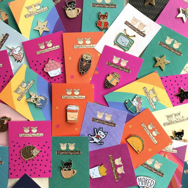 Custom Cute Funny Cat Enamel Pins Soft Hat Pin Anime Badge