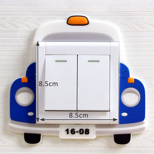 Adhesivo Luminoso de Silicona para Interruptor de Pared, Diseño de Dibujos Animados, para el Hogar, Cubierta para Enchufe de Dormitorio - Product Image 2