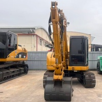 En stock, mini-excavatrice sur chenilles CAT 308C d'occasion, faible nombre d'heures de fonctionnement, système hydraulique CAT d'origine pour la construction routière en RDC Congo
