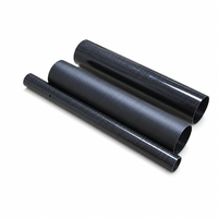 Tube rond en fibre de carbone 3K sergé haute résistance, diamètre extérieur et intérieur personnalisés, longueur sur mesure pour cadre d'équipement UAV