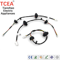 Faisceau de câblage arrière personnalisé en PVC et cuivre avec connecteur 1376352-1 et borne 1123343-1 pour la production automobile en usine
