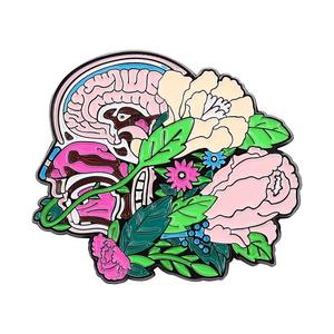 Colorful Flowers Medal Cute Cartoon TV & Movie Character Zinc Alloy Enamel Button Brooch <b>Pins</b> Shirt for Collectible Toys - Product Image 6