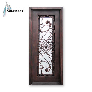 Último Modelo, Precio, Reseñas, Diseño de Puerta de Hierro Forjado para Entrada de Casa - Product Image 1