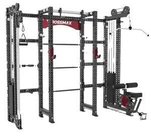 Crossmax — équipement de gymnastique mm, rehausseur de poids, machine de gymnastique multifonctionnelle avec câble