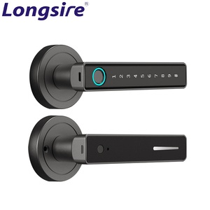 Thiết Kế Mới Xử Lý Loại Vân Tay Cửa Xử Lý Thiết Lập Đơn Latch APP Kiểm Soát Thông Minh Kỹ Thuật Số Khóa Cửa Điện Tử Xử Lý Cửa Khóa - Product Image 3