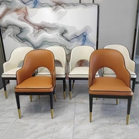 Meubles de restaurant modernes d'usine cadre en bois grand coussin éponge doux chaise de restaurant chaise de salle à manger