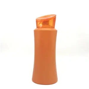 Botol Plastik Peras Kemasan Kosmetik 80Ml 90Ml 180Ml 380Ml 680Ml Penggunaan Rumah Tangga Botol Lotion Orange Botol Sampo