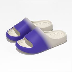 Fashionable Flip Flops Anti Slip Anti Odor Open Toe Knit Upper Cork/PVC Lightweight Cushioned Eco-Friendly Indoor <b>Slippers</b> All - Product Image 4