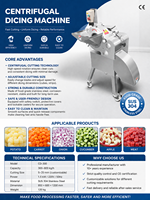 Industriële groente- en fruit snijmachine voor zoete aardappel, cassave, taro, pompoen, champignons, komkommer, paprika, ananas (in blokjes)