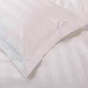 <span class=keywords><strong>Taie</strong></span> d'<span class=keywords><strong>oreiller</strong></span> en satin rayé 100% coton, vente en gros, literie d'hôtel, housse d'<span class=keywords><strong>oreiller</strong></span> blanche à rabat, 40x60 50x80 55x85 58x88cm - Product Image 3
