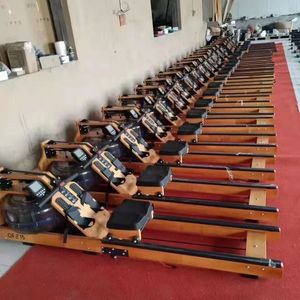 Low Impact Rubber Wood Water <b>Rowing</b> <b>Machine</b> Build Core & Latissimus Dorsi Muscle Weight Loss Indoor Fitness Rower - Product Image 3
