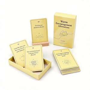 Tarjetas de afirmaciones de mindfulness con acabado mate, baraja de tarjetas inspiradoras para adultos, tarjetas de autoestima y aliento para el bienestar mental y la meditación - Product Image 2