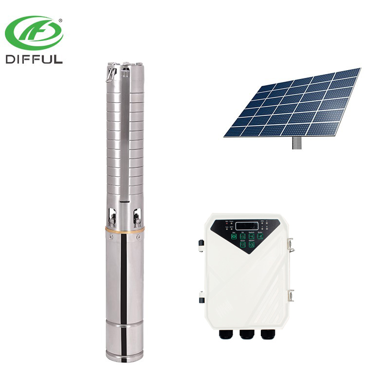 Вертикальный водяной насос на солнечной энергии с глубокой скважиной, солнечный оросительный насос, солнечный насос для пруда