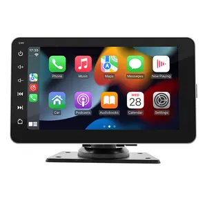 7 inch HD portable car dvd player 64GB wireless carplay android auto with recorder function