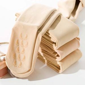 KTS1Custom Leggings <span class=keywords><strong>couleur</strong></span> <span class=keywords><strong>chair</strong></span> longueur femmes automne hiver Plus polaire épais jambe nue collants collants en caoutchouc antidérapants - Product Image 2