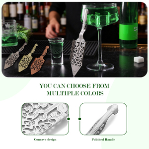 Ensemble d'ustensiles de bar en acier inoxydable 304 pour l'<span class=keywords><strong>absinthe</strong></span>, <span class=keywords><strong>cuillère</strong></span> à <span class=keywords><strong>absinthe</strong></span>, ustensiles à cocktails pour la maison, <span class=keywords><strong>cuillère</strong></span> à <span class=keywords><strong>absinthe</strong></span> amère, verre à boire, filtre à cuillères - Product Image 4
