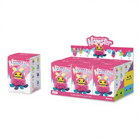 Lot de 8 boîtes en gros Reesee Culture Nomster Nom Bad Mood Porte-clés en peluche sonore Boîte mystère Figurines de jouets tendance Pendentif cadeau