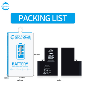 STAROZON B2B <span class=keywords><strong>Batterie</strong></span> per <span class=keywords><strong>Cellulari</strong></span> all'Ingrosso per iPhone 13 Mini Pro Max, Alta Densità e Alta Capacità - Product Image 5