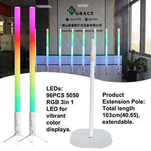 Igracelite <span class=keywords><strong>1</strong></span> шт. IP65 <span class=keywords><strong>1</strong></span>,2 м Светодиодная трубка Dj-прожектор батарея беспроводная Dmx 360 градусов Светодиодная Пиксельная трубка - Product Image 5