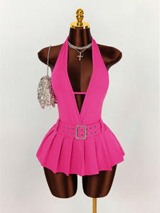 Viviblook Z0109DS01 Vestidos de Mujer Nuevo Vestido de Fiesta Mini Sexy con Espalda Descubierta y Escote Profundo en V - Product Image 4