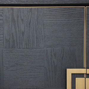 ตู้ข้างวางของไม้โอ๊คโบราณสำหรับห้องรับประทานอาหาร ห้องนั่งเล่น ตู้ 4 บาน เฟอร์นิเจอร์บ้าน เฟอร์นิเจอร์ห้องนอน เฟอร์นิเจอร์ห้องครัว - Product Image 5