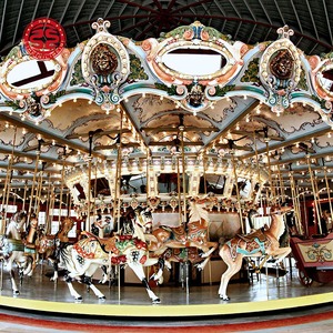 Parque de atracciones para niños Fun Ocean <span class=keywords><strong>Carousel</strong></span> 16 Passenger Parque de atracciones chino Carrusel de caballos eléctricos para la venta de parques - Product Image 6