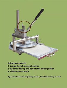 Presse à tortillas manuelle pour la fabrication de roti, puri et pain plat - Product Image 6