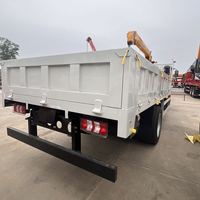 Camion grue JAC 4x2, moteur diesel 126 CV, grue de 3,2 tonnes, grue à flèche droite, camion de levage hydraulique pour la construction