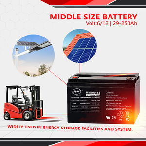 Batteria al Piombo-Acido VRLA 12V 100Ah Colorata per Elettrodomestici, UPS <span class=keywords><strong>e</strong></span> Inverter, con 12 Anni di Durata <span class=keywords><strong>e</strong></span> Piombo ad Alta Purezza - Product Image 2