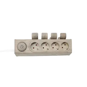 2024New Design Multi Outlet Power Strip EU Plug Power Strip Board with Switch