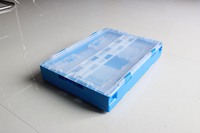 Conteneurs de rangement pliables NEXARA, caisses en plastique empilables, couvercles mobiles pratiques, design de boîte solide, rangement pratique, boîte de rangement transparente