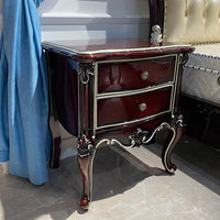 Lit double en bois massif de grande taille, meubles de chambre à coucher en cuir de luxe, cadre de lit en bois royal