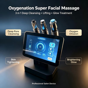Appareil de soin du visage 3 en 1 CO2 Bubble Facial, masseur facial super performant avec kits de capsules <span class=keywords><strong>Oxy</strong></span> Neo pour salon ou usage domestique - Product Image 3