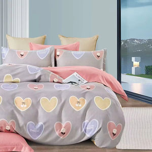 130gsm <b>Microfiber</b> Printed 4-Piece <b>Duvet</b> <b>Cover</b> Set Modern Floral Pattern OEKO-TEX Certified Luxury Hotel Bedroom Wedding Princess - Product Image 2