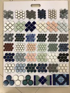 <span class=keywords><strong>Retro</strong></span> serisi yuvarlak köşe pürüzsüz kenarları kitkat fayans birden şekiller seramik mozaik yüzme havuzu ve banyo duvar dekor fayans - Product Image 5