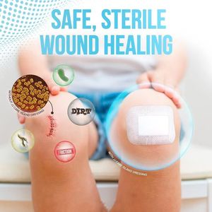 50 Pezzi di Garze 4x4 Pollici con Bordo Adesivo, Medicazione Sterile per Ferite, Garza Bordata per Medicazione - Product Image 6