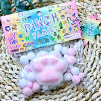 Jouets Squishies Mignons en Forme de Pattes de Hamster et de Chat, Anti-Stress, pour Enfants et Adultes, Jouets Sensoriels à Pincer pour Fêtes en Famille