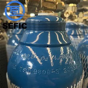 ISO9809-3 150bar 10l Lege Zuurstof Stikstof Argon Helium Co2 Medische Tank