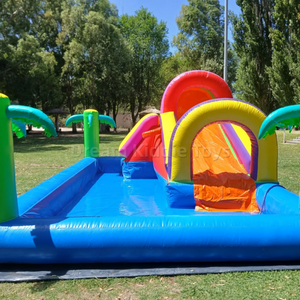 Castillo Inflable de PVC Multicolor para <span class=keywords><strong>Alquiler</strong></span>, <span class=keywords><strong>con</strong></span> <span class=keywords><strong>Piscina</strong></span>, para Fiestas y <span class=keywords><strong>Eventos</strong></span>, <span class=keywords><strong>Casa</strong></span> de Brinco Inflable <span class=keywords><strong>con</strong></span> <span class=keywords><strong>Piscina</strong></span> de Agua - Product Image 2