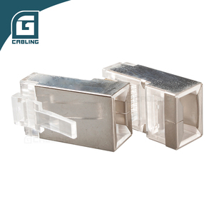 Connecteur RJ45 blindé Cat6 Gcabling, meilleure marque, pour panneau métallique, connecteur <span class=keywords><strong>Ethernet</strong></span> réseau traversant, prix pour panneau - Product Image 5
