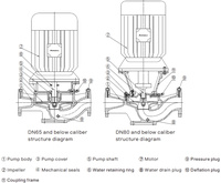 Pompe centrifuge verticale en fonte à une seule étape 0,5 CV pour l'alimentation en eau et les systèmes de circulation d'eau