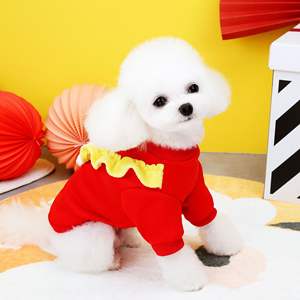 Felpa Moderna Ecologica con Stampa <span class=keywords><strong>Leone</strong></span> per Cani, <span class=keywords><strong>Abbigliamento</strong></span> Invernale per Animali Domestici in Poliestere, Festivo per il Capodanno Cinese - Product Image 5