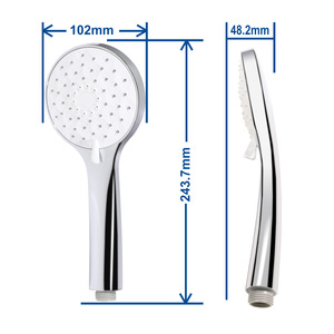 Cabezal de ducha portátil, rociador redondo ajustable, masaje, presurización de lluvia, accesorio portátil para baño HS4710CP - Product Image 5
