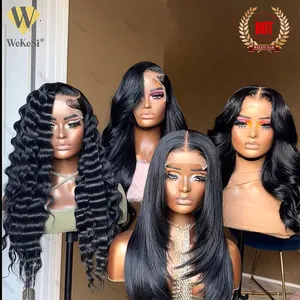 13x4 Transparent Lace Front Wigs For American Black Women Deep 13x6 Full Hd Lace Frontal 40 Inch Wigs Raw Human Hair Lace Front
