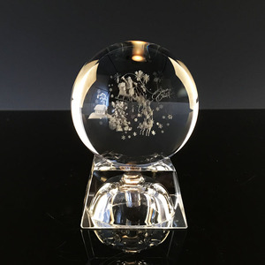 <span class=keywords><strong>Boule</strong></span> <span class=keywords><strong>de</strong></span> <span class=keywords><strong>Cristal</strong></span> LED K9 <span class=keywords><strong>Personnalisée</strong></span> 3D Gravée Joyeux Noël Décoration <span class=keywords><strong>de</strong></span> la Maison Sphère en Verre Solide avec Impression Laser - Product Image 4